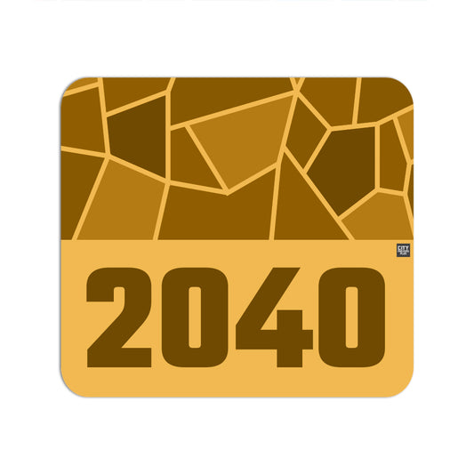 2040 Year Mouse pad (Golden Yellow)