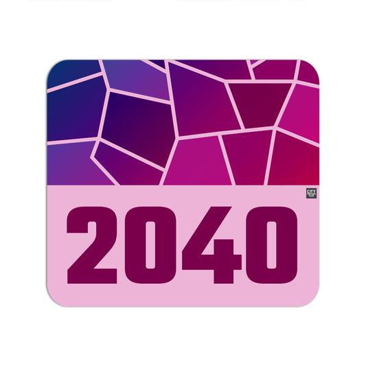 2040 Year Mouse pad (Light Pink)