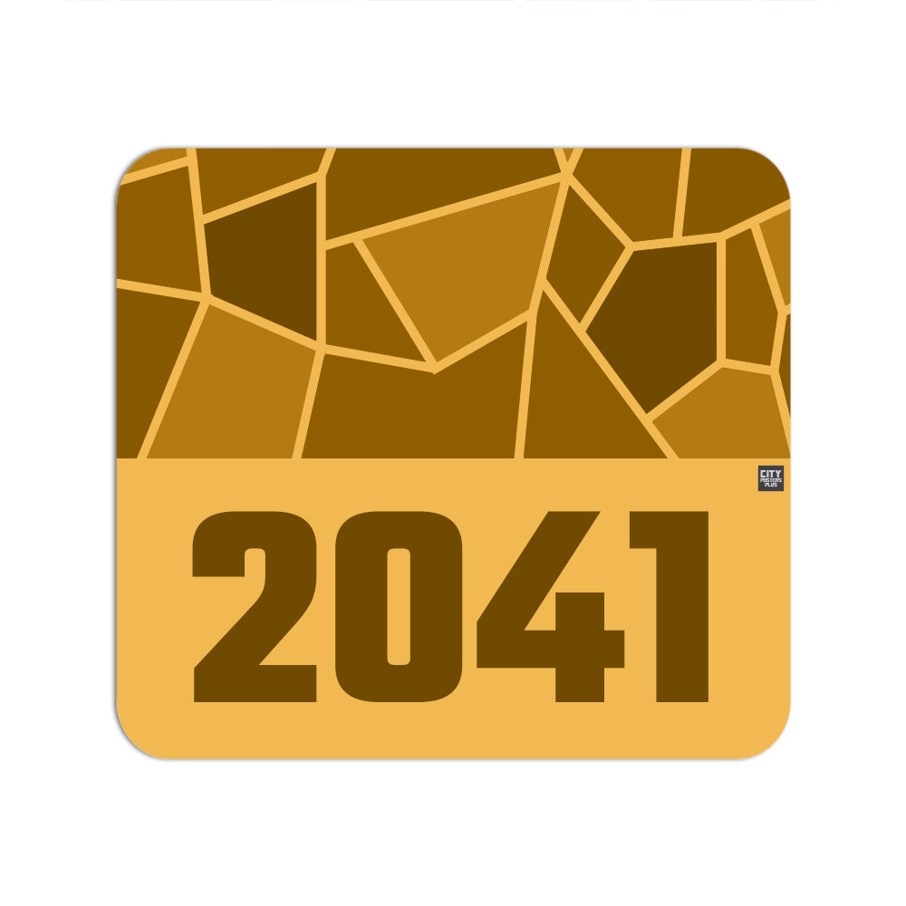 2041 Year Mouse pad (Golden Yellow)