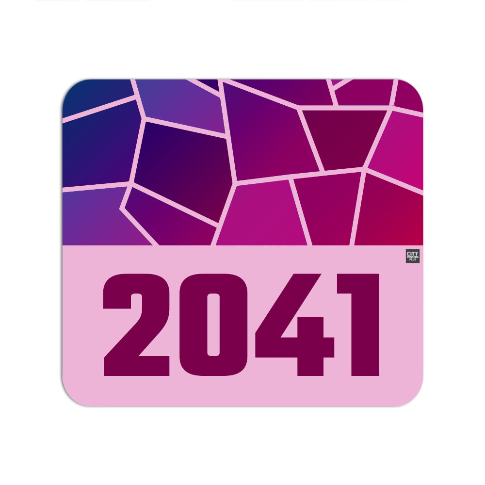 2041 Year Mouse pad (Light Pink)