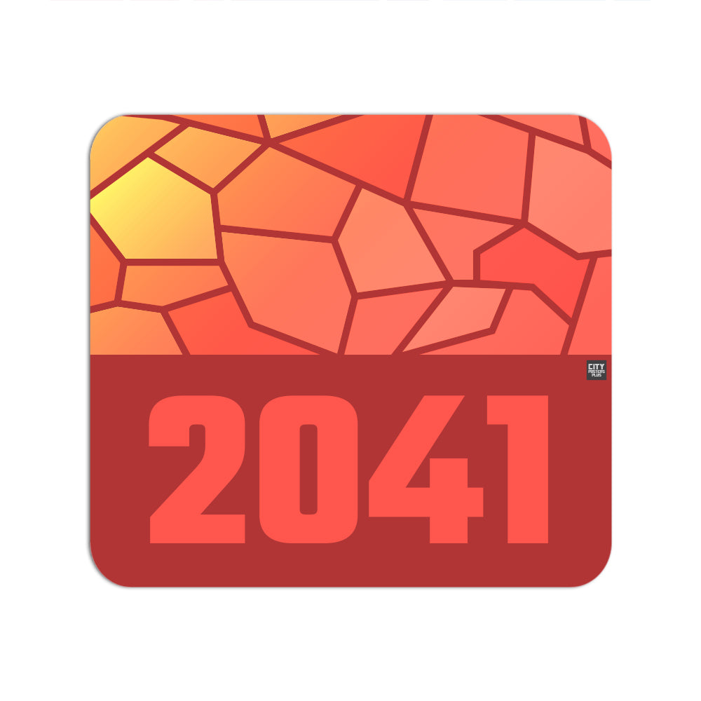 2041 Year Mouse pad (Red)