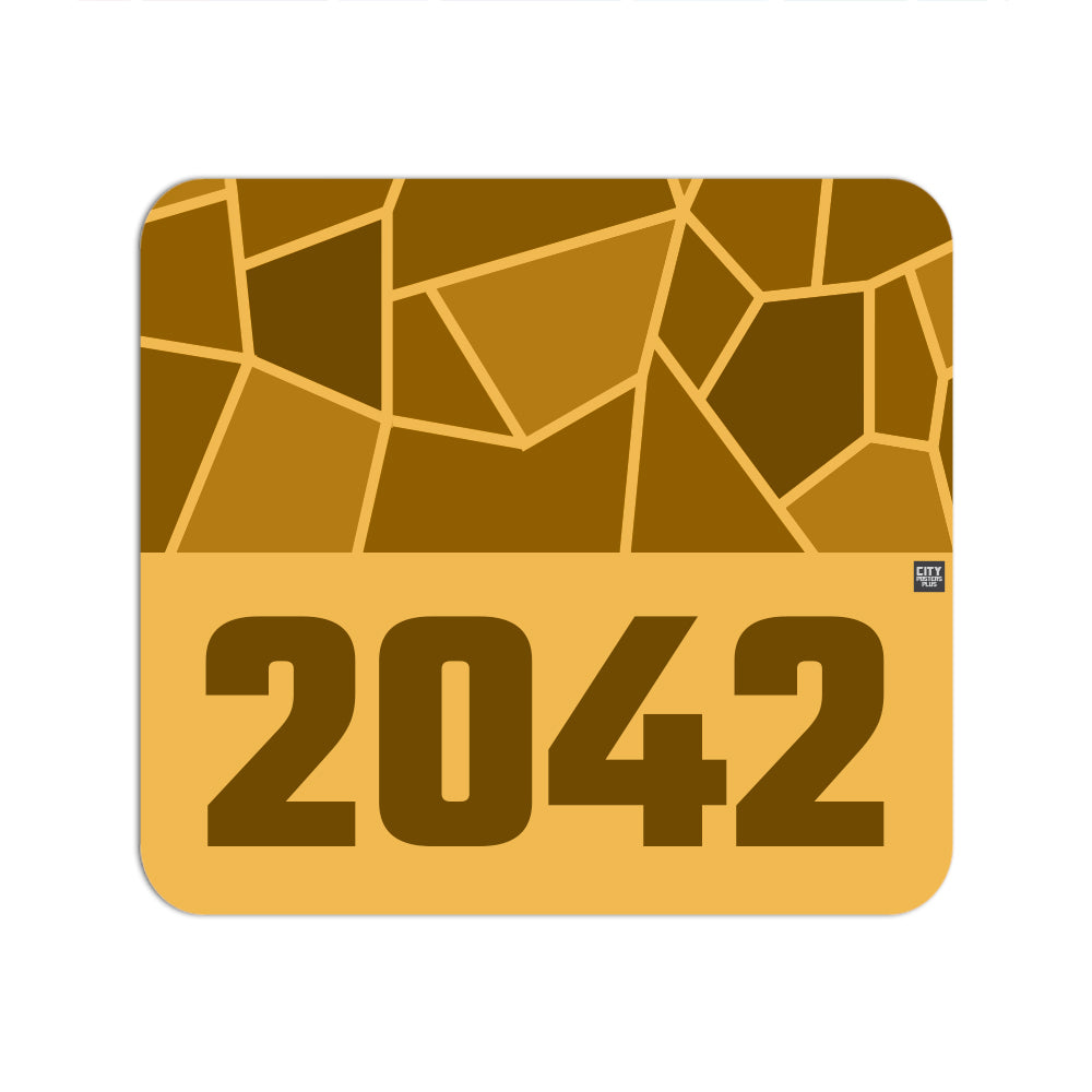 2042 Year Mouse pad (Golden Yellow)