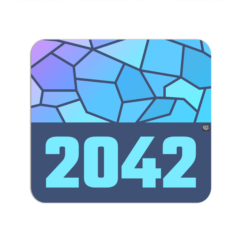 2042 Year Mouse pad (Navy Blue)