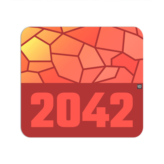 2042 Year Mouse pad (Red)