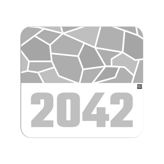 2042 Year Mouse pad (White)