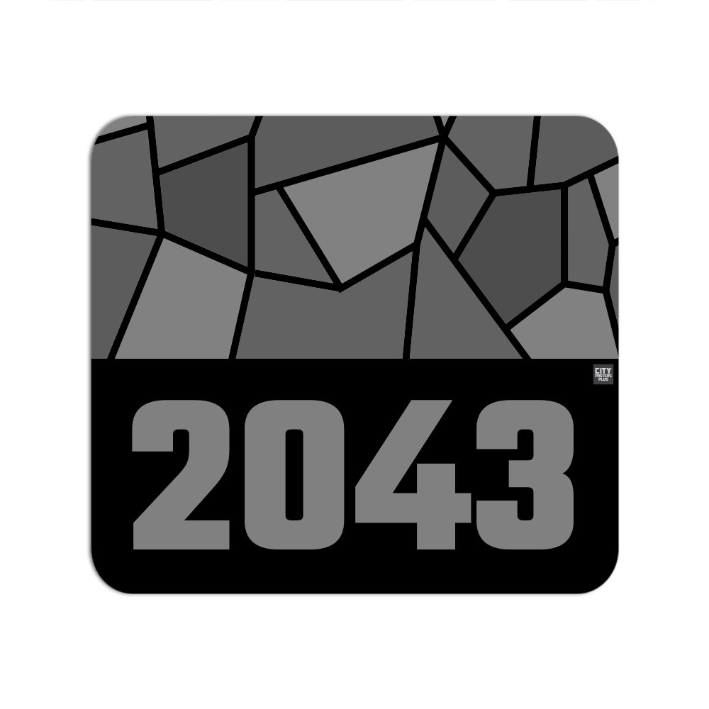 2043 Year Mouse pad (Black)