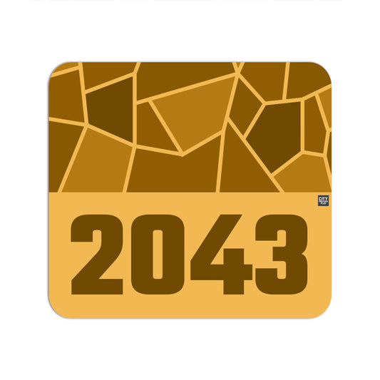 2043 Year Mouse pad (Golden Yellow)