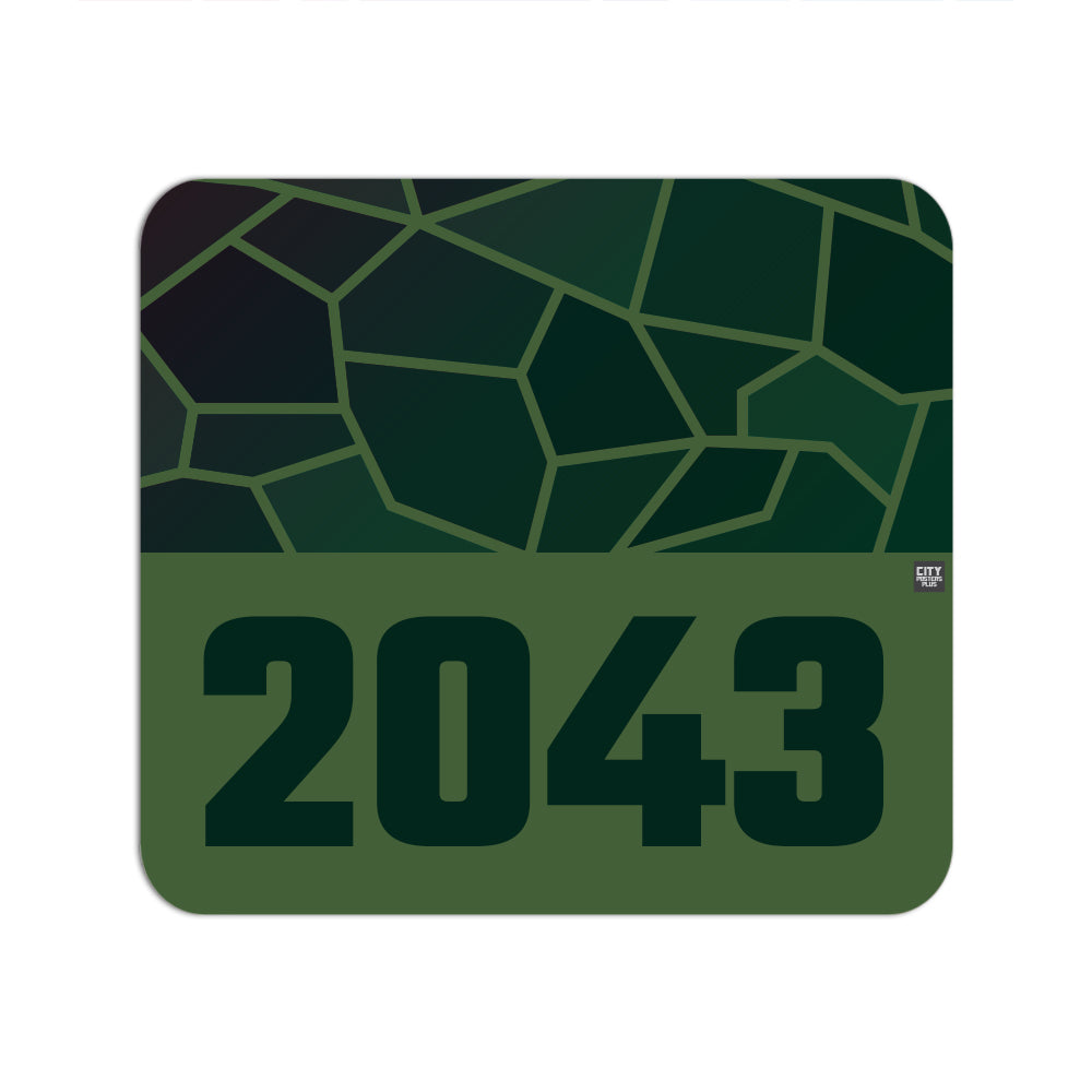 2043 Year Mouse pad (Olive Green)