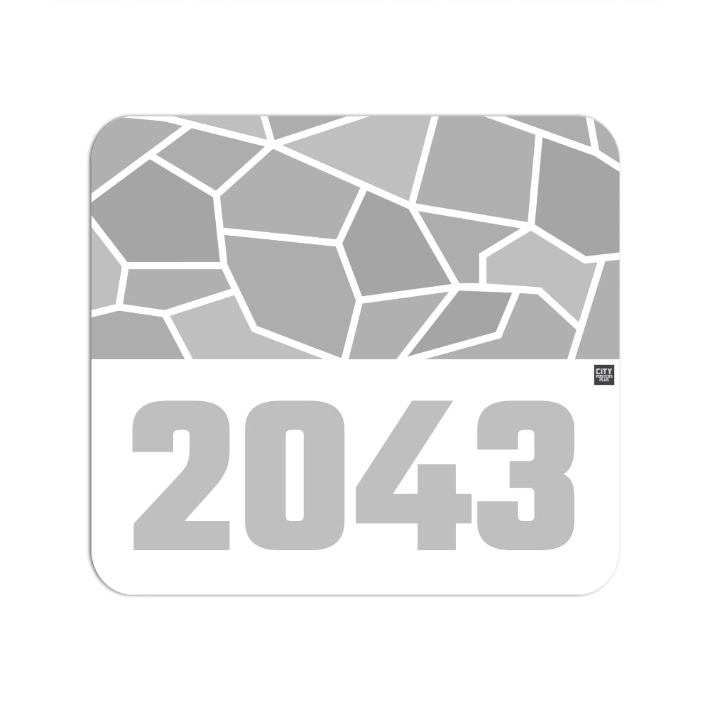 2043 Year Mouse pad (White)