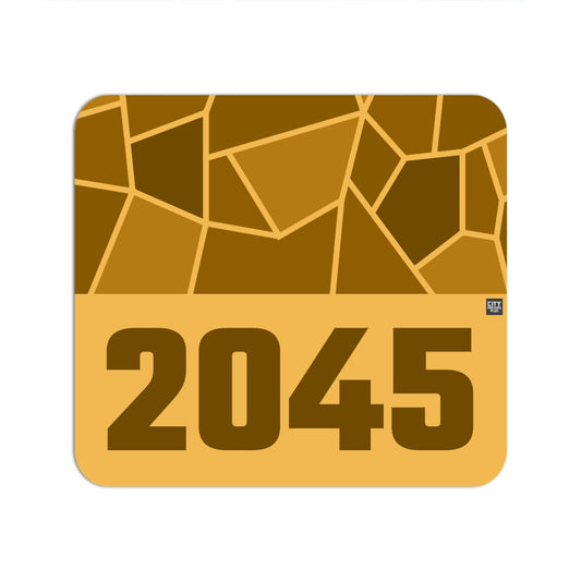 2045 Year Mouse pad (Golden Yellow)