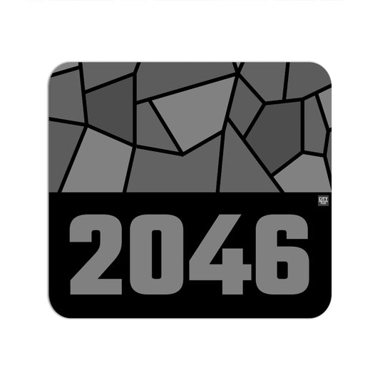 2046 Year Mouse pad (Black)