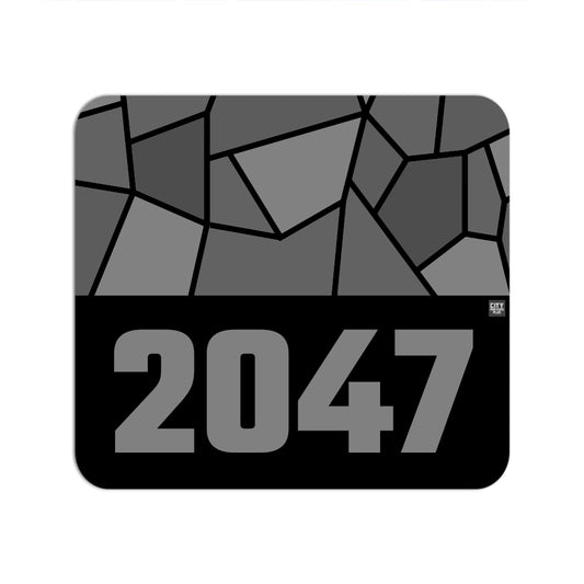 2047 Year Mouse pad (Black)