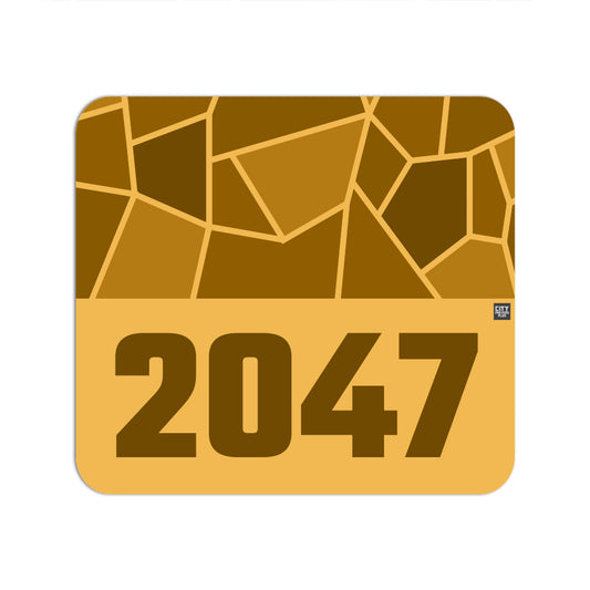 2047 Year Mouse pad (Golden Yellow)