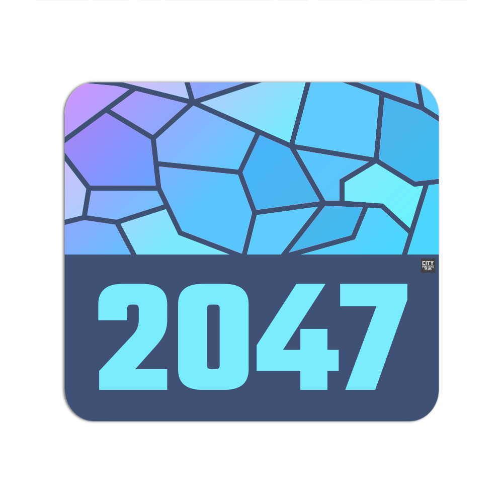 2047 Year Mouse pad (Navy Blue)