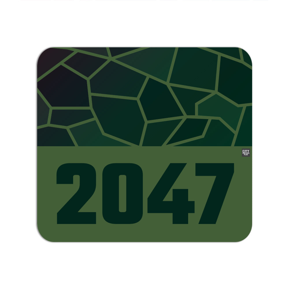 2047 Year Mouse pad (Olive Green)