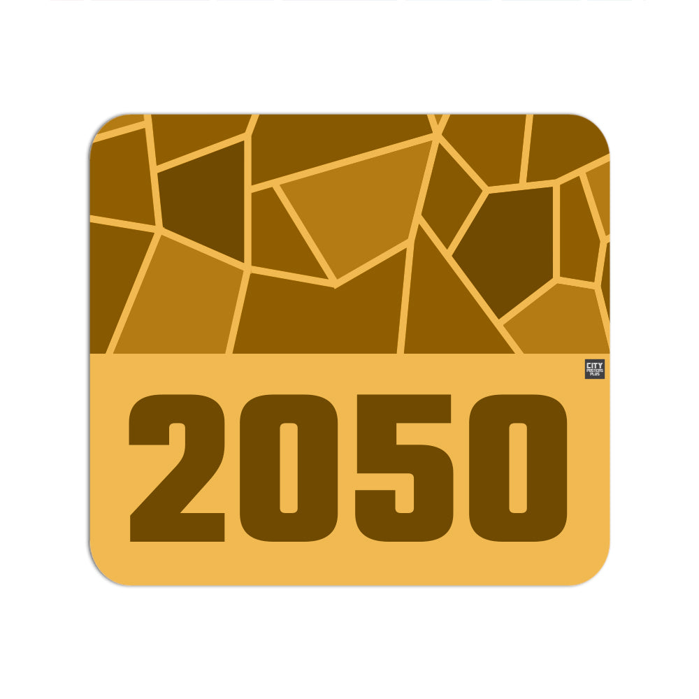 2050 Year Mouse pad (Golden Yellow)