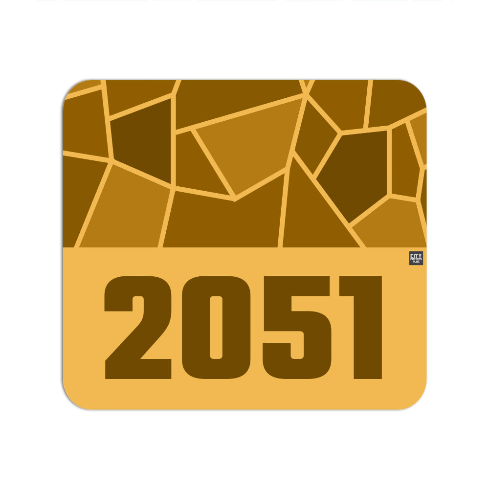 2051 Year Mouse pad (Golden Yellow)