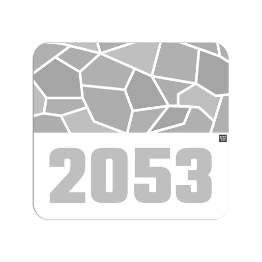 2053 Year Mouse pad (White)