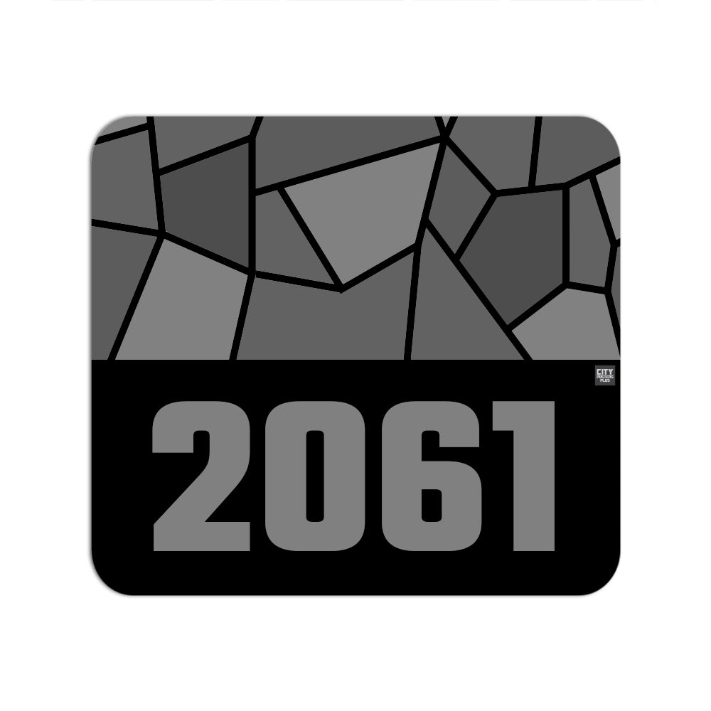 2061 Year Mouse pad (Black)