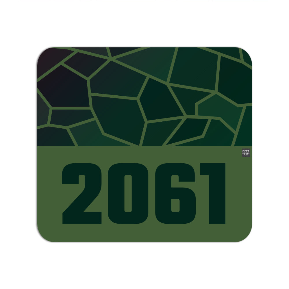 2061 Year Mouse pad (Olive Green)