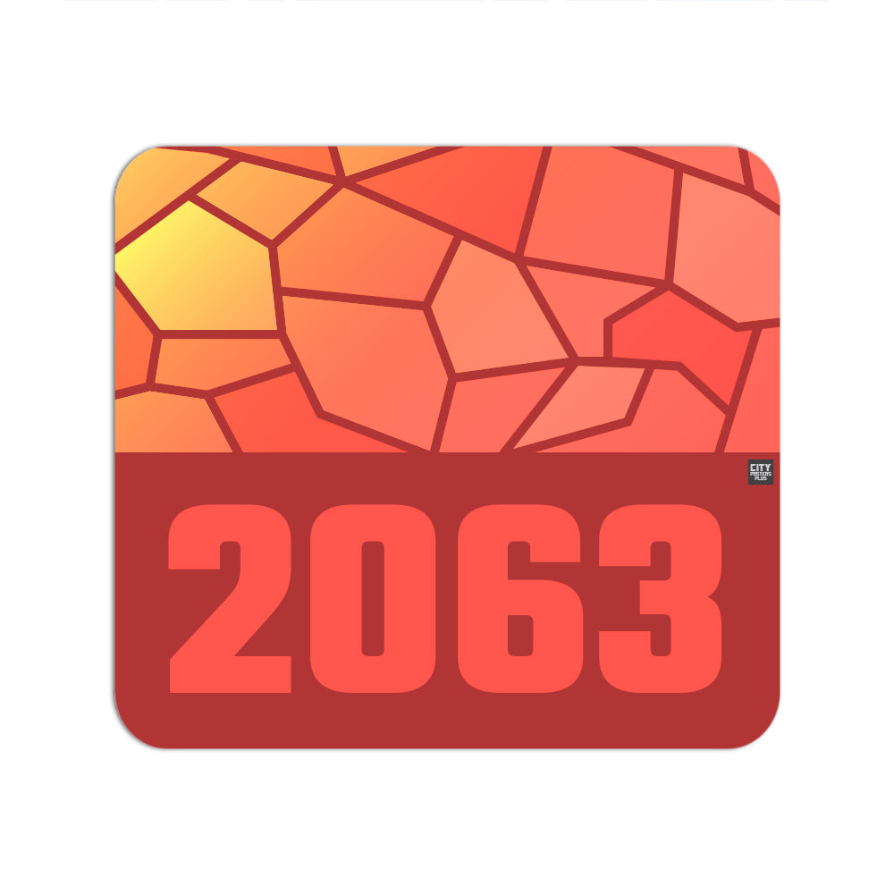 2063 Year Mouse pad (Red)