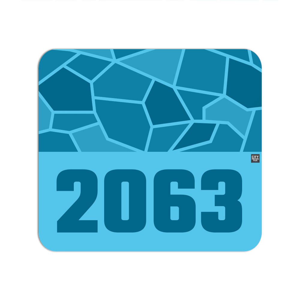 2063 Year Mouse pad (Sky Blue)