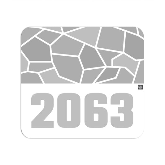 2063 Year Mouse pad (White)