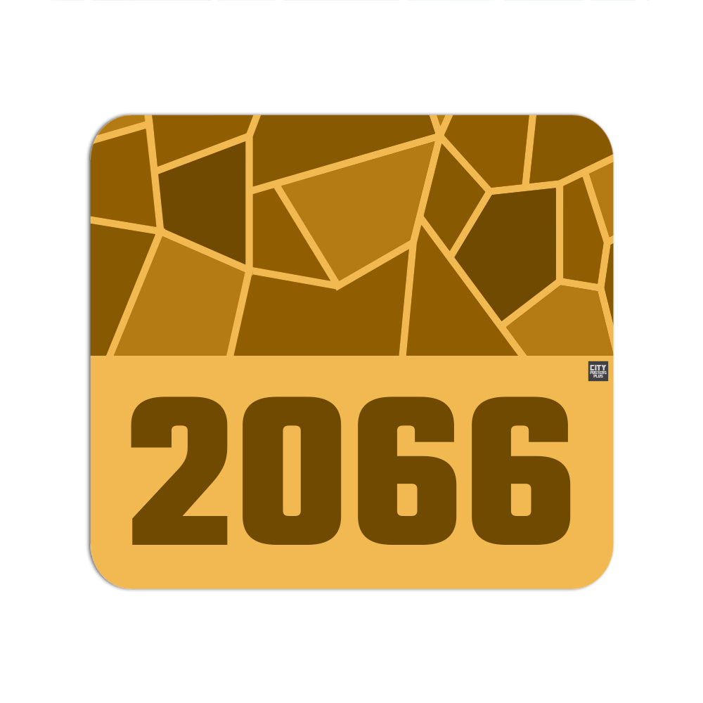 2066 Year Mouse pad (Golden Yellow)