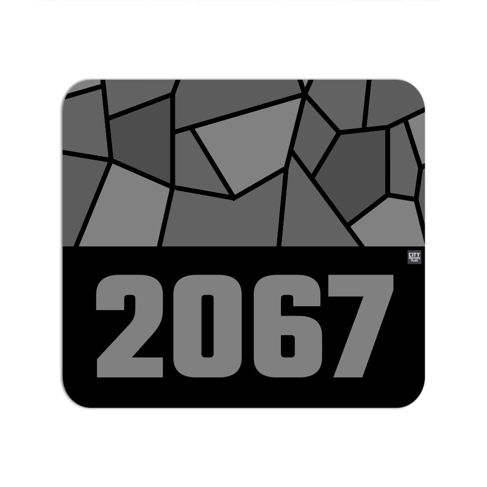 2067 Year Mouse pad (Black)