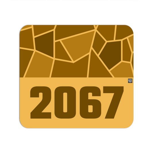 2067 Year Mouse pad (Golden Yellow)