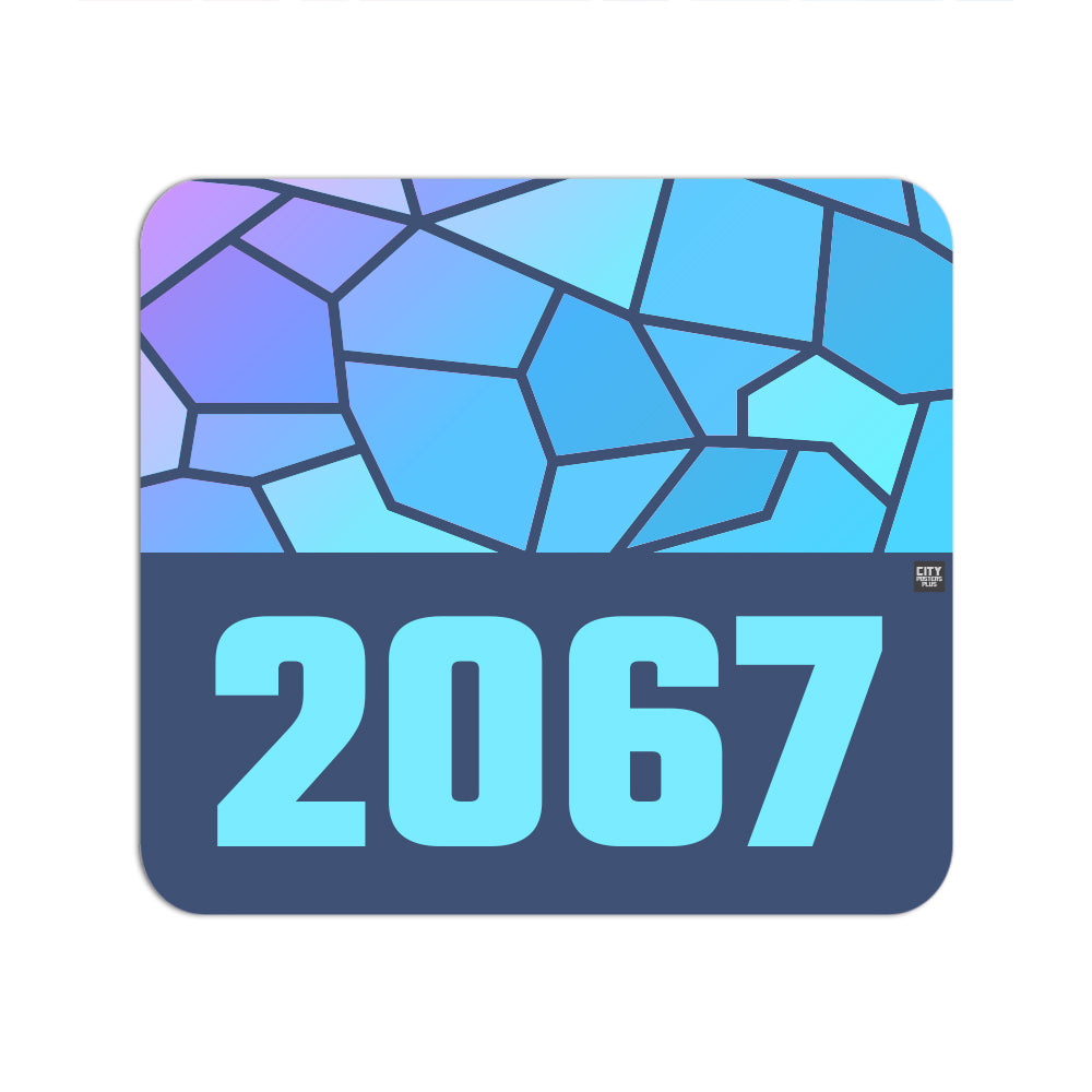 2067 Year Mouse pad (Navy Blue)