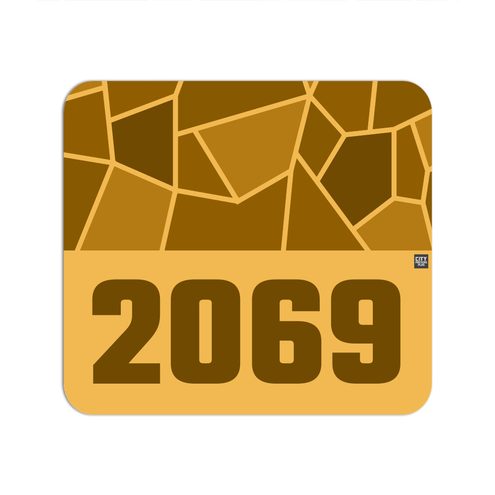 2069 Year Mouse pad (Golden Yellow)