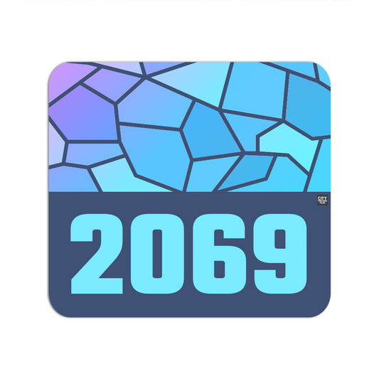 2069 Year Mouse pad (Navy Blue)