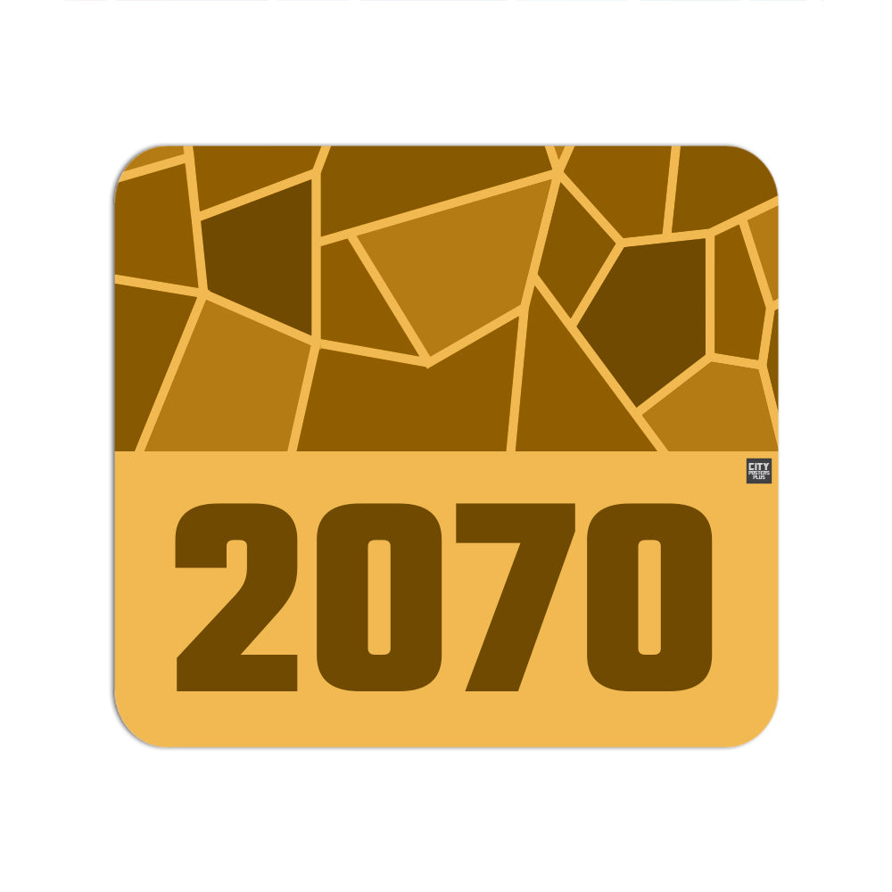 2070 Year Mouse pad (Golden Yellow)