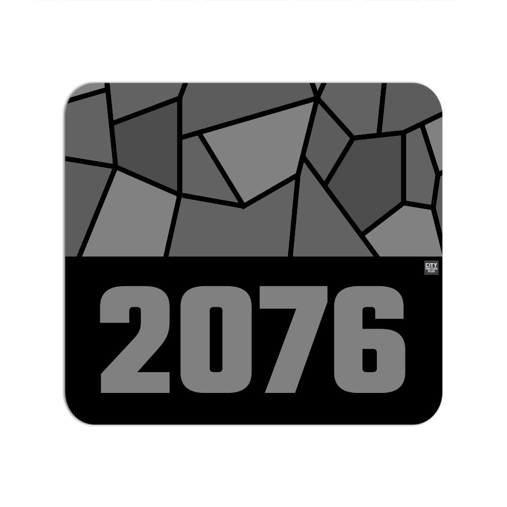 2076 Year Mouse pad (Black)