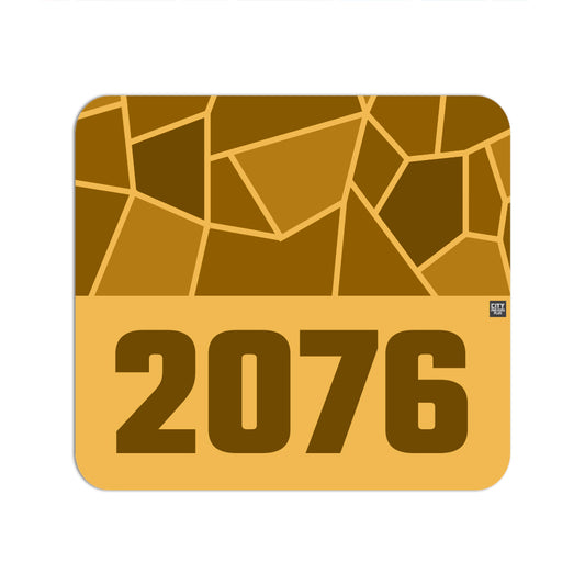 2076 Year Mouse pad (Golden Yellow)