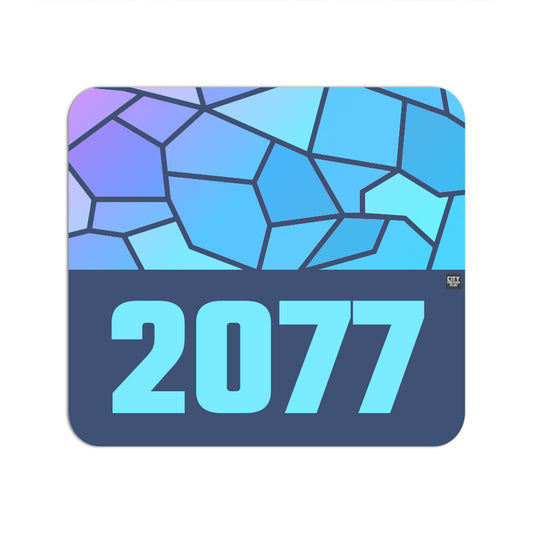 2077 Year Mouse pad (Navy Blue)