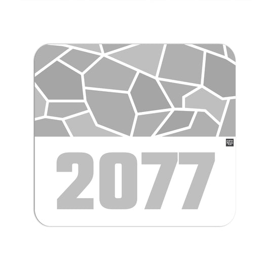 2077 Year Mouse pad (White)