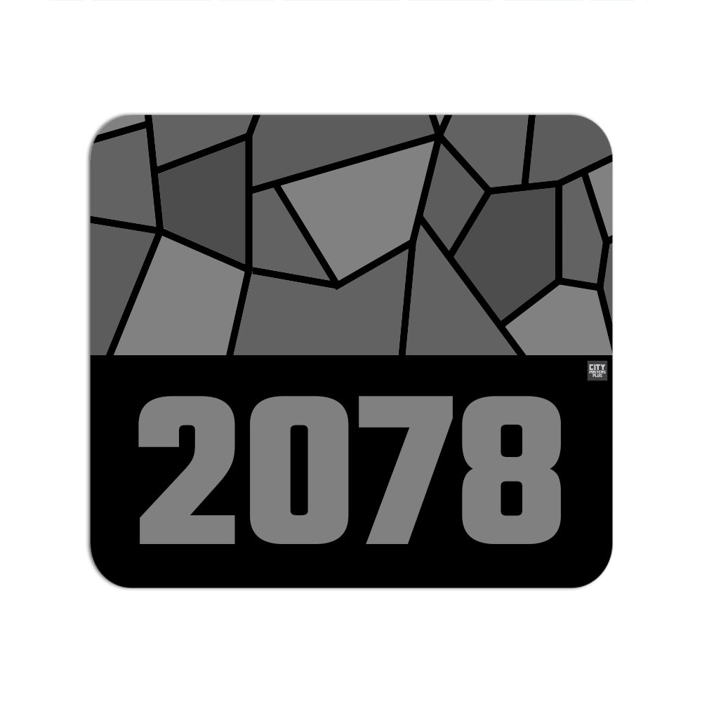 2078 Year Mouse pad (Black)