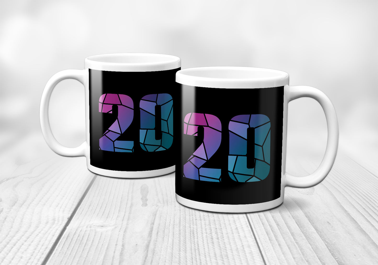 20 Number Mug (Black)