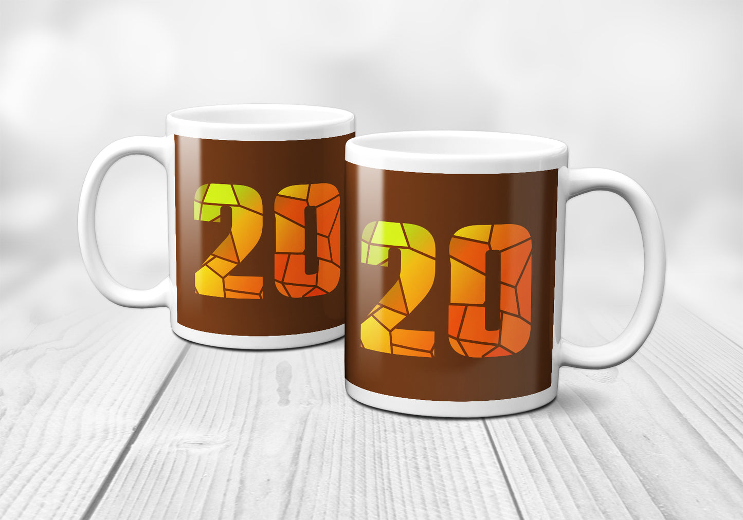 20 Number Mug (Brown)