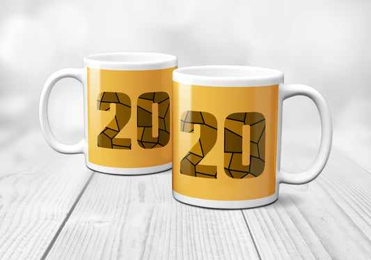 20 Number Mug (Golden Yellow)