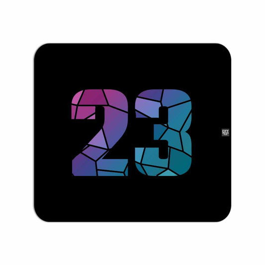 23 Number Mouse pad (Black)