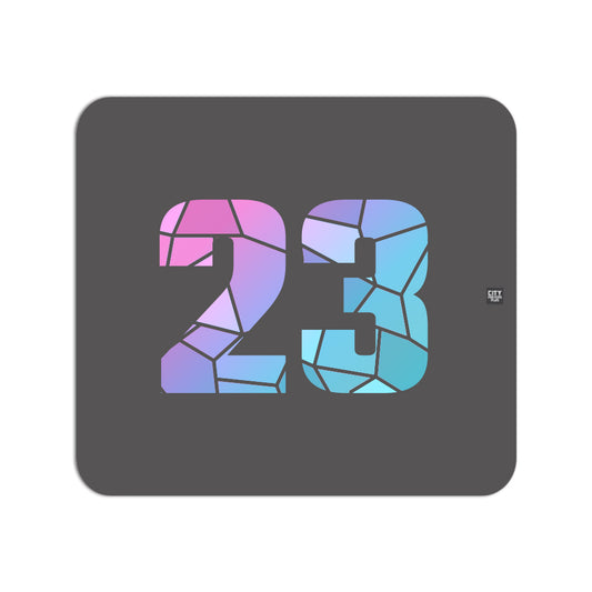 23 Number Mouse pad (Charcoal Grey)