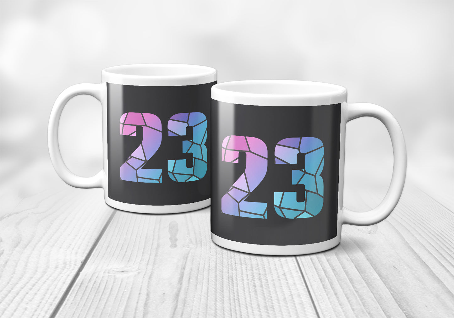 23 Number Mug (Charcoal Grey)