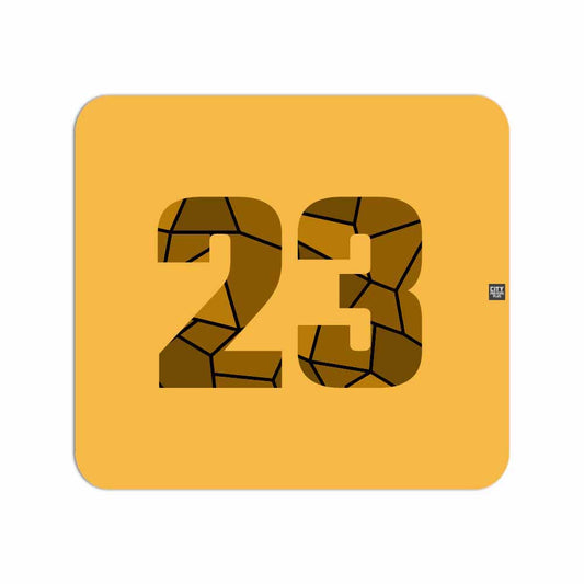 23 Number Mouse pad (Golden Yellow)