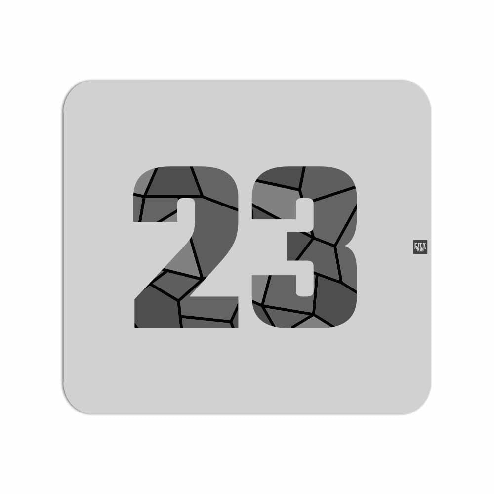 23 Number Mouse pad (Melange Grey)