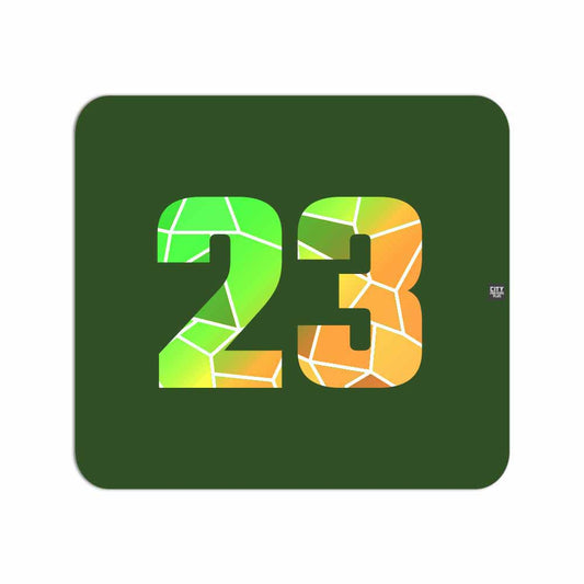 23 Number Mouse pad (Olive Green)