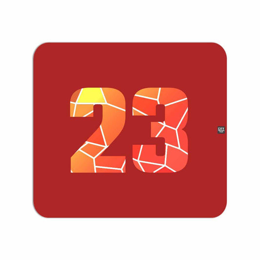 23 Number Mouse pad (Red)