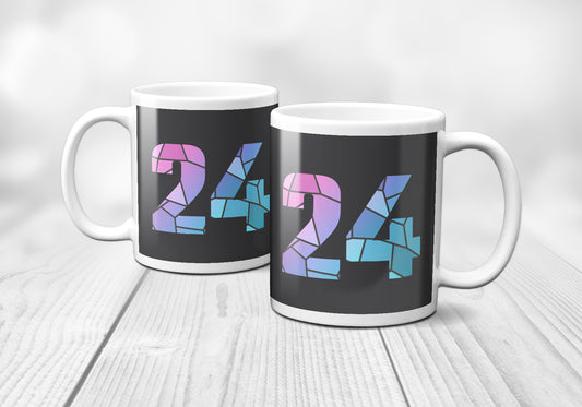 24 Number Mug (Charcoal Grey)